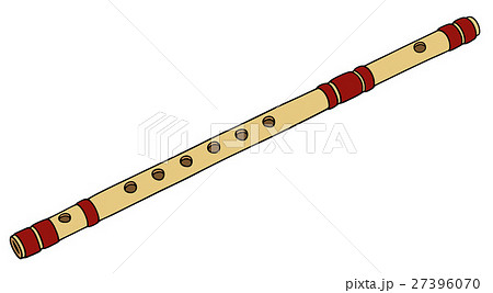 Classic Bamboo Fluteのイラスト素材