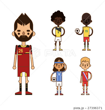 National Euro Cup soccer football teams vector 27396371