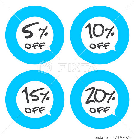 Sale discount icons. 27397076
