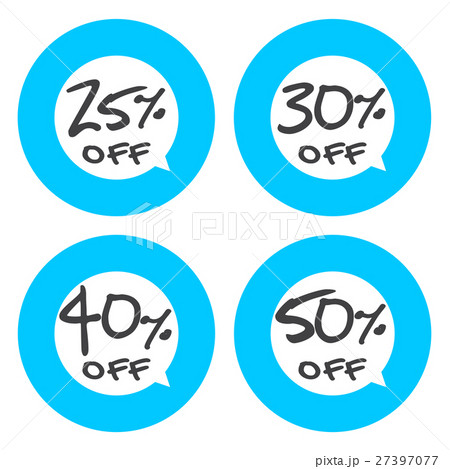 Sale discount icons. 27397077