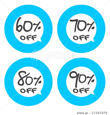 Sale discount icons. 27397078