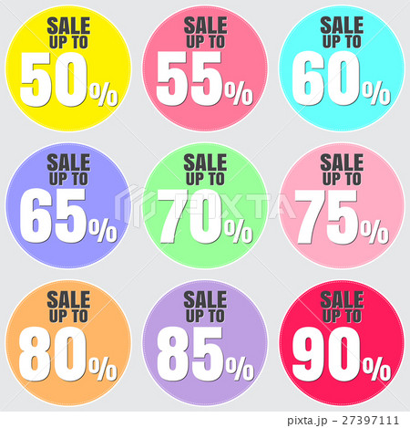 Sale discount icons. 27397111