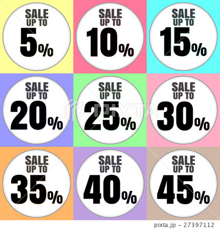 Sale discount icons. Sale discount icons. 27397112