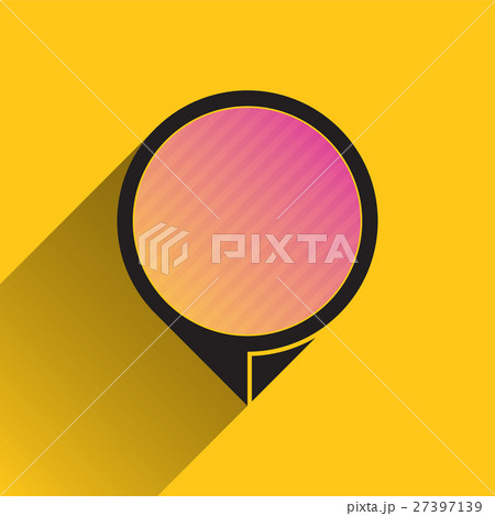 Map pointer icon on yellow Map pointer icon on yellow 27397139