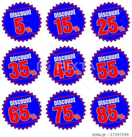 Sale discount icons. Sale discount icons. 27397299
