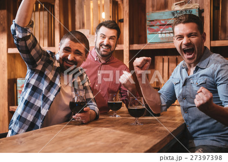 Happy joyful friends being in a great mood 27397398