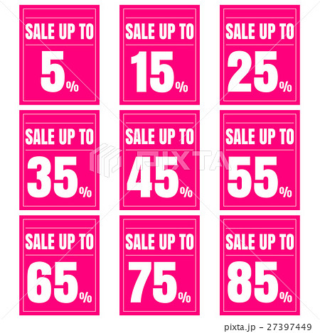 Sale discount icons. 27397449