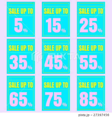 Sale discount icons. 27397456