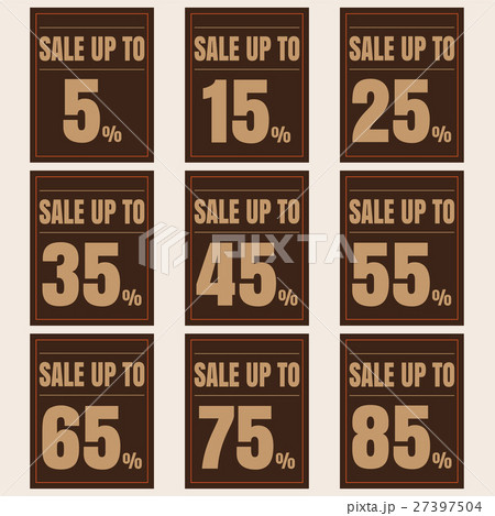 Sale discount icons. 27397504