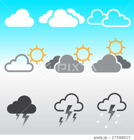 Cloud icons set Cloud icons set 27398015
