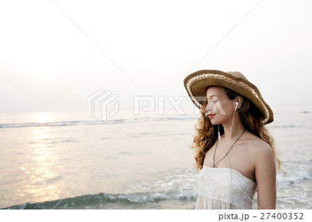Beach Summer Holiday Vacation Traveling Relaxation Concept Beach Summer Holiday Vacation Traveling Relaxation Concept 27400352