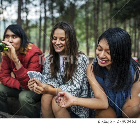 People Friendship Hangout Traveling Destination Camping Concept 27400462