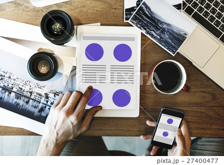 Web Design Template Copy Space Concept 27400477