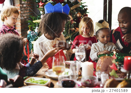Family Together Christmas Celebration Concept 27401589