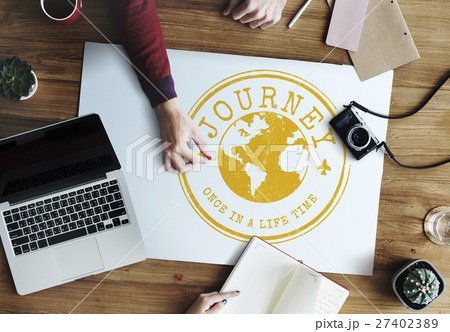 Travel Explore World Journey Stamp Concept Travel Explore World Journey Stamp Concept 27402389