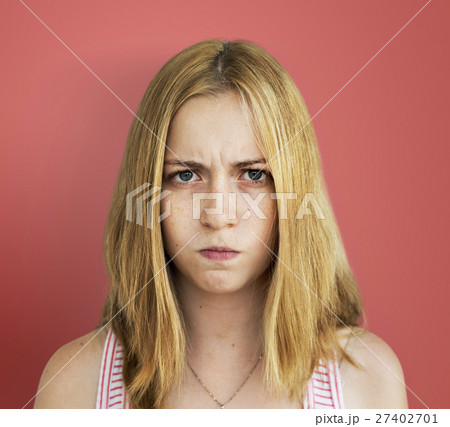 Young Girl Envy Irritated Concept 27402701