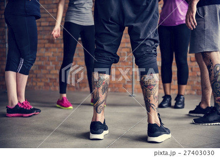Yoga Practice Exercise Class Concept Yoga Practice Exercise Class Concept 27403030