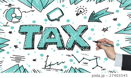 tax written by hand tax written by hand 27403545