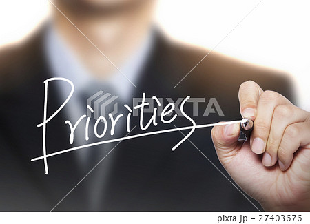 priorities written by hand priorities written by hand 27403676