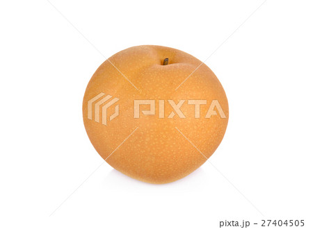 snow pear or Fengsui pear on white background snow pear or Fengsui pear on white background 27404505