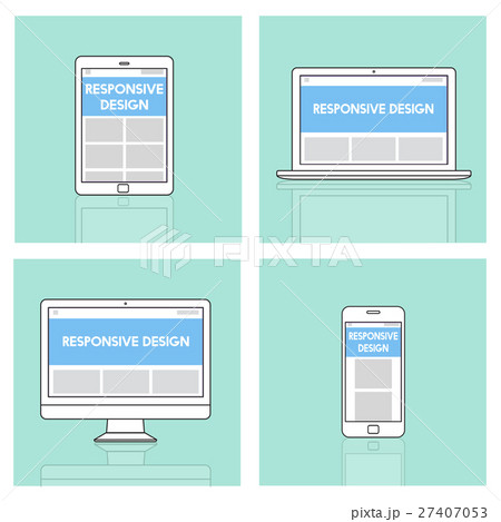 Responsive Design Layout Internet Concept 27407053