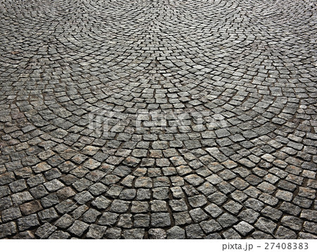 pavement of concrete pavement tiles patterned 27408383