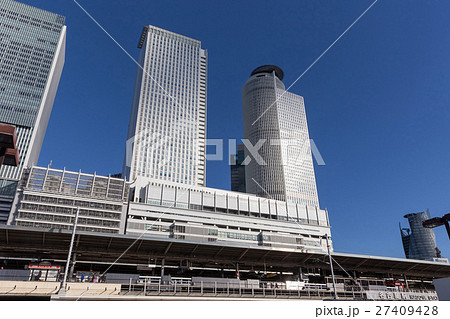 太閤口側から見た名古屋駅高層ビル群１ 27409428