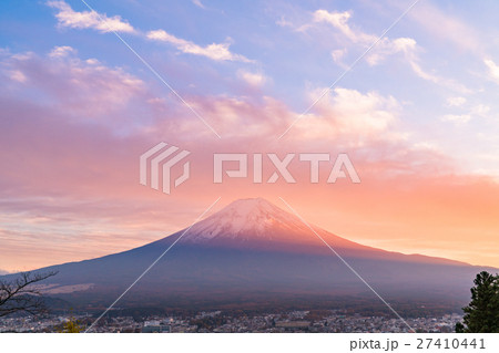 夕暮れ富士山 27410441