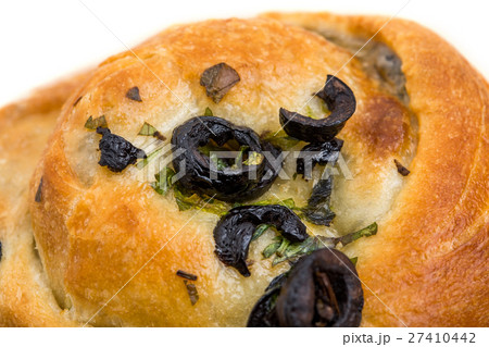 Closeup of cake with herbs. 27410442