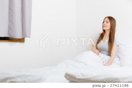 Lady in bed. Lady in bed. 27411196