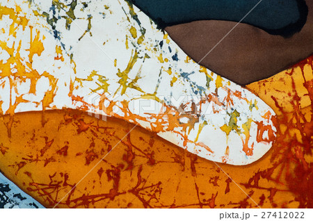 Abstraction, fragment, hot batik, background  27412022