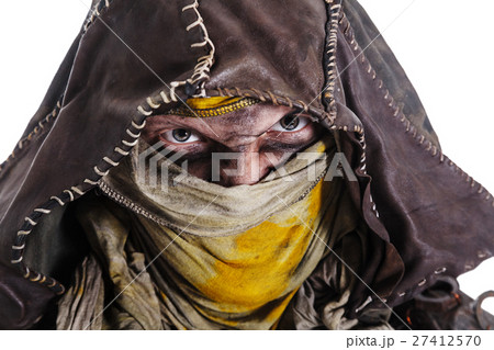 post apocalypse survivor closeup portrait 27412570