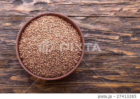 plate with raw buckwheat plate with raw buckwheat 27413265