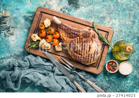 grilled tomahawk beef steak grilled tomahawk beef steak 27414023
