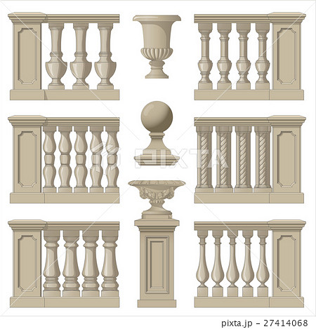 Outdoor and park elements balustrade , decorative Outdoor and park elements balustrade , decorative 27414068