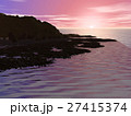 岩礁帯の海 日の出 岩礁帯の海 日の出 27415374