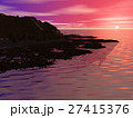 岩礁帯の海 日没 岩礁帯の海 日没 27415376