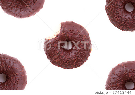 Bitten chocolate donut Bitten chocolate donut 27415444