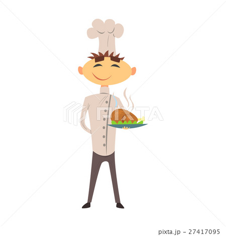 Professional Cook In Classic Double Breasted White 27417095