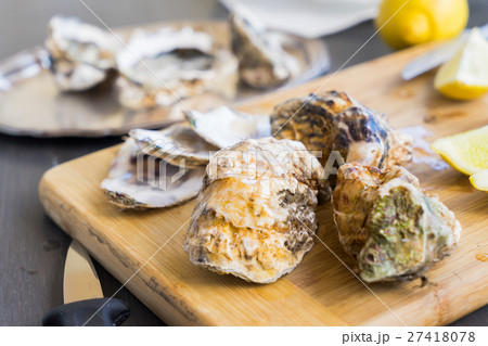 Raw oysters shells Raw oysters shells 27418078