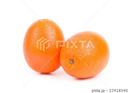 Juicy oranges on a white background 27418540