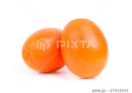 Juicy oranges on a white background 27418541