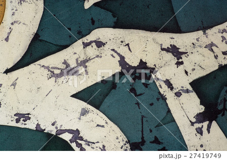 Ornament, fragment, hot batik, background texture 27419749