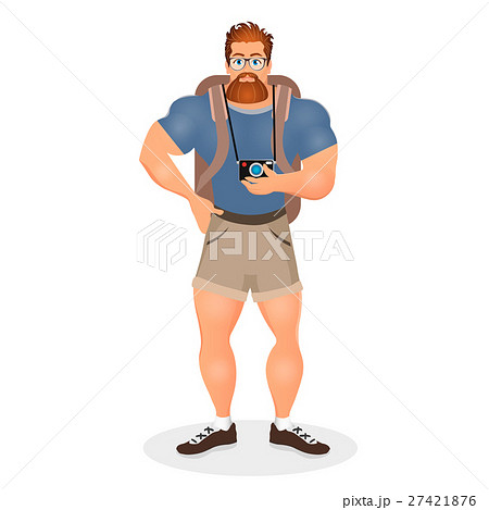 Brutal Young Bearded Hipster male in eyeglasses Brutal Young Bearded Hipster male in eyeglasses 27421876