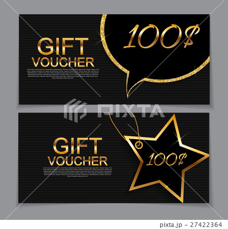 Gift Voucher Template for Discount Coupon  Vector 27422364