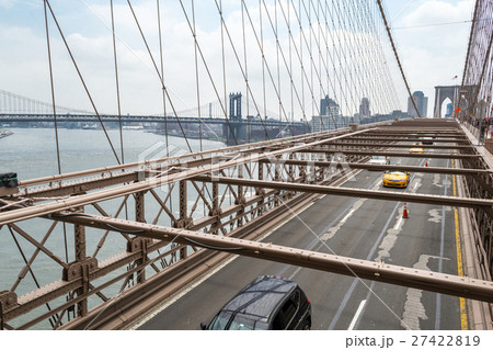 Crossing the Brooklyn bridge Crossing the Brooklyn bridge 27422819