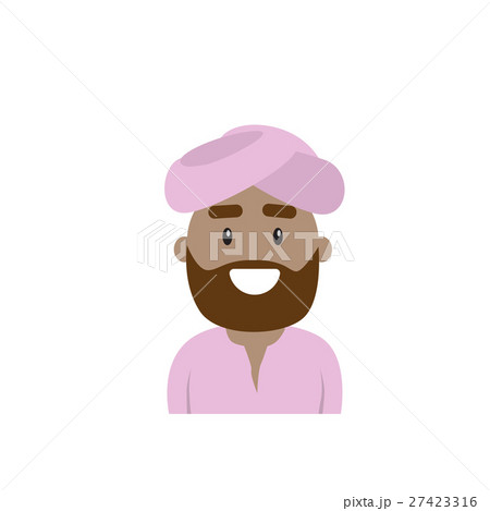 Arab Profile Icon Male Avatar Man, Muslim Cartoon 27423316