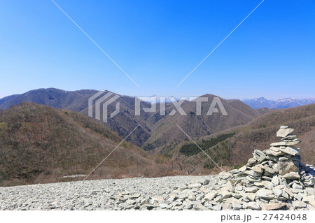 御霊櫃峠からの眺め（磐梯山） 27424048