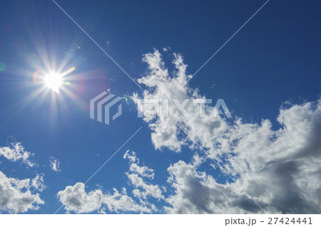 太陽・青空・白い雲 太陽・青空・白い雲 27424441
