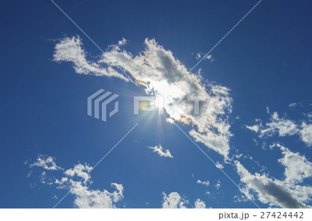 太陽・青空・白い雲 太陽・青空・白い雲 27424442